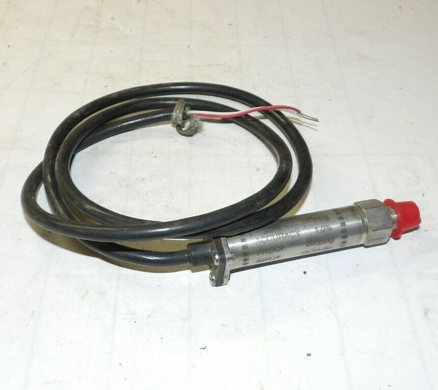 ASHCROFT MODEL K1 200 PSIG PRESSURE TRANSMITTER 10-30 VDC INPUT RANGE 100 PSIG
