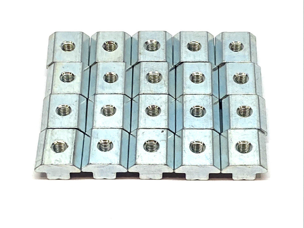 Framing Tech TSN10M6 T-Slot Nut, Slotted Block  LOT OF 20