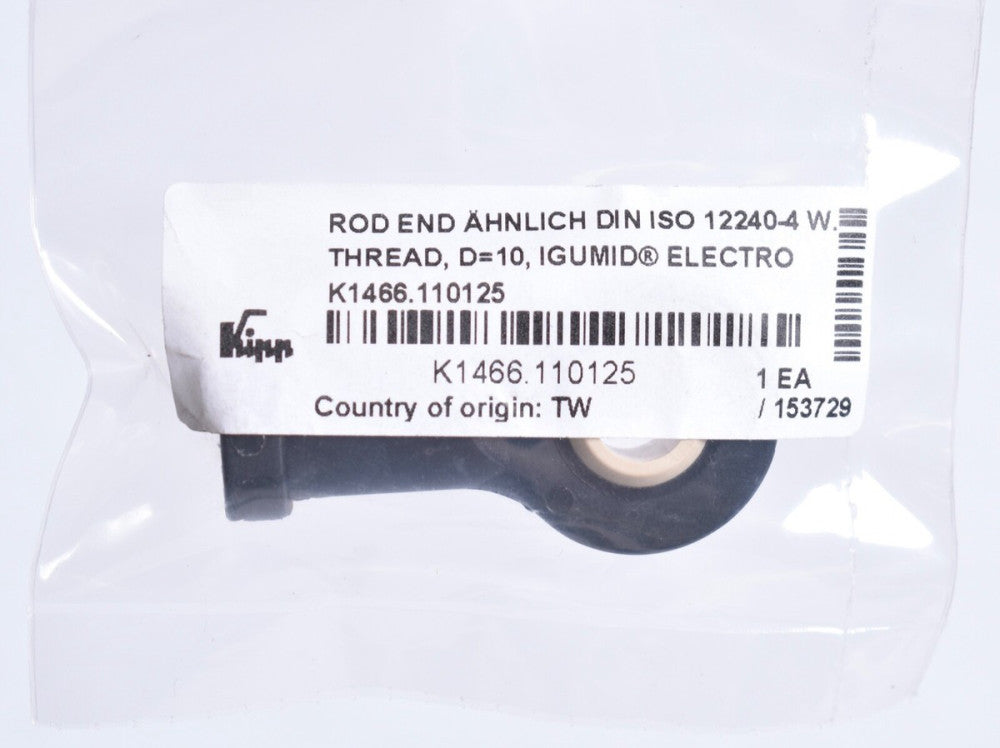 Kipp Igumid Rod End Bearing RH M10 x 1.25mm 10mm Hole ID  K1466.110125