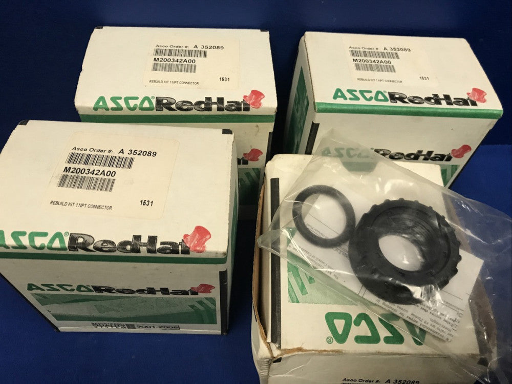 Lot of 4 ASCO M200342A00 Rebuilt Kit 1-NPT Connector