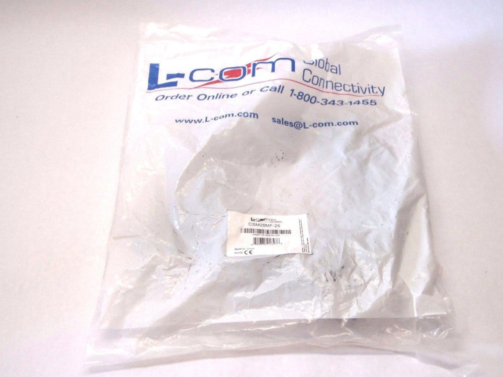 L-Com CSM25MF-25 D-Sub Cable Economy Molded DB25 Male / Female
