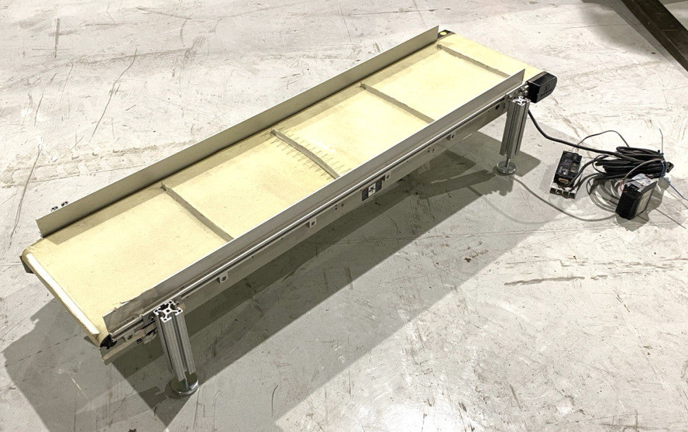 QC Industries 168166 Cleated Belt Conveyor 12" W x 53" L IS175-ID Inner Drive