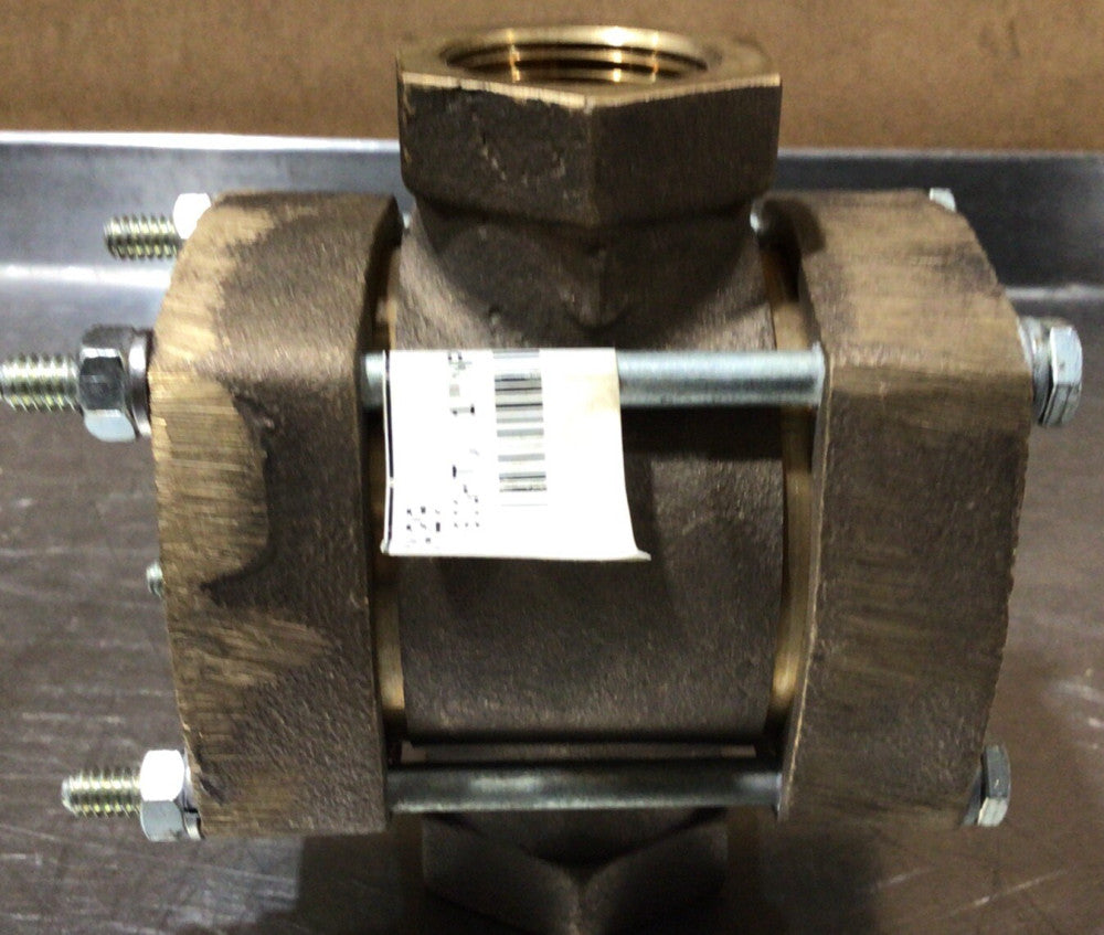 Steam Specialties 1" Brass Double Window Sight Glass Valve Nos Surplus. ID 2