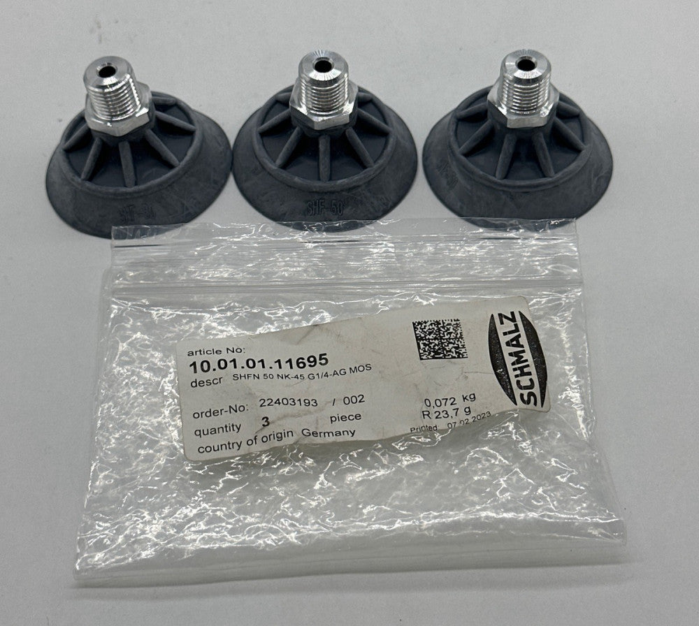 Schmalz 10.01.01.11695 Vacuum Suction Cup Lot of 3