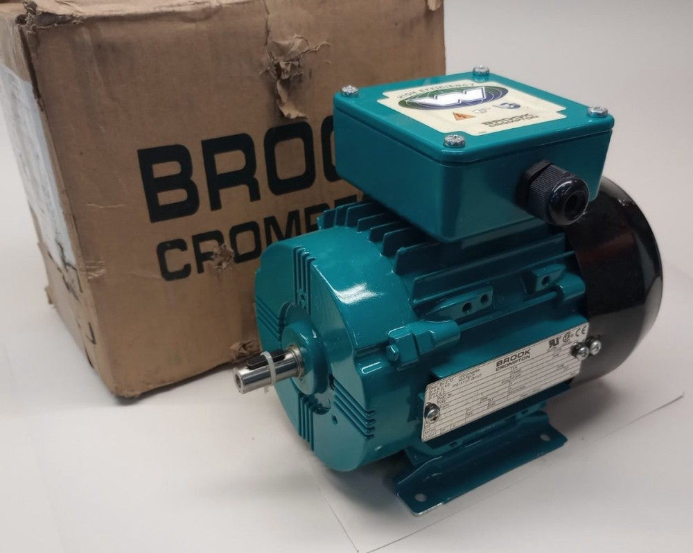 Brook Crompton BA2M.75V4 Electric Motor W-DA71SK2 3ph 0.75hp 3440/2820rpm