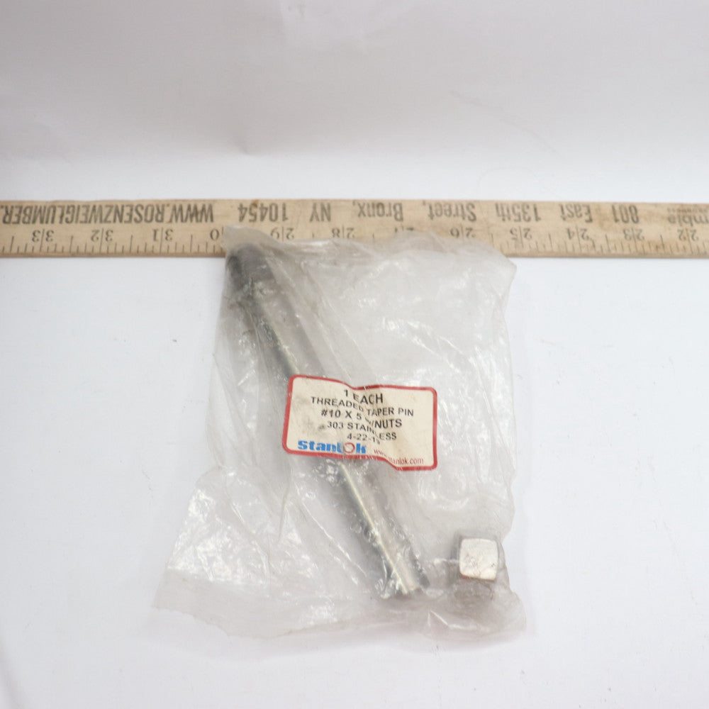Stantok Taper Pin External Thread with Nuts Stainless Steel #10 X 5"