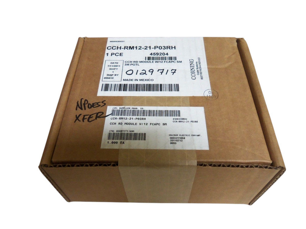 CORNING CCH-RM12-21-P03RH CONNECTOR HOUSING SEALED