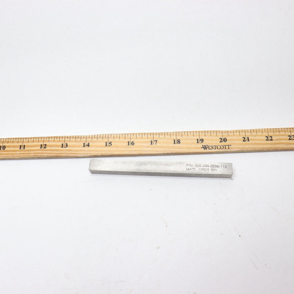 Square Bar 321 Stainless Steel 6" x 1/2" x 1/2" 000-204-2586-113
