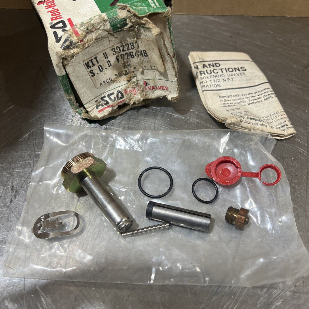 Asco 302283 Red-hat Solenoid Valve Repair Kit. Partial Kit- Open Box-Incomplete