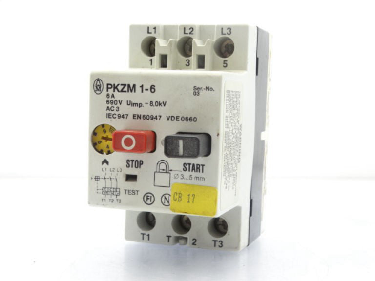 EATON CORPORATION PKZM1-6 Motor Starter - Used
