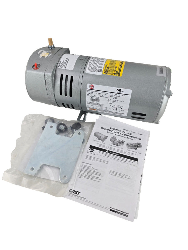 NEW Gast S55JXTJN8535 Rotary Vane Vacuum Pump 1/4HP 1 PH 50/60Hz 1425/1725RPM