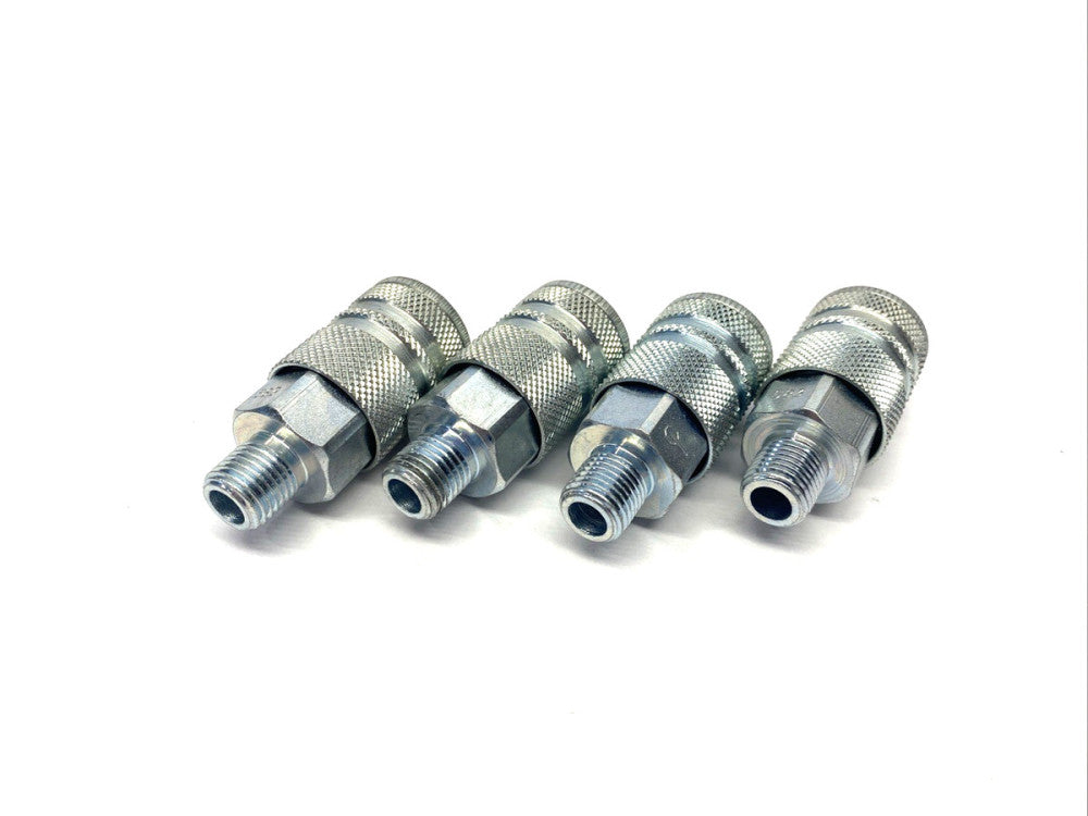 Coilhose 583 3/8" Industrial Interchange Coupler, 1/4" MPT A2089 LOT OF 4