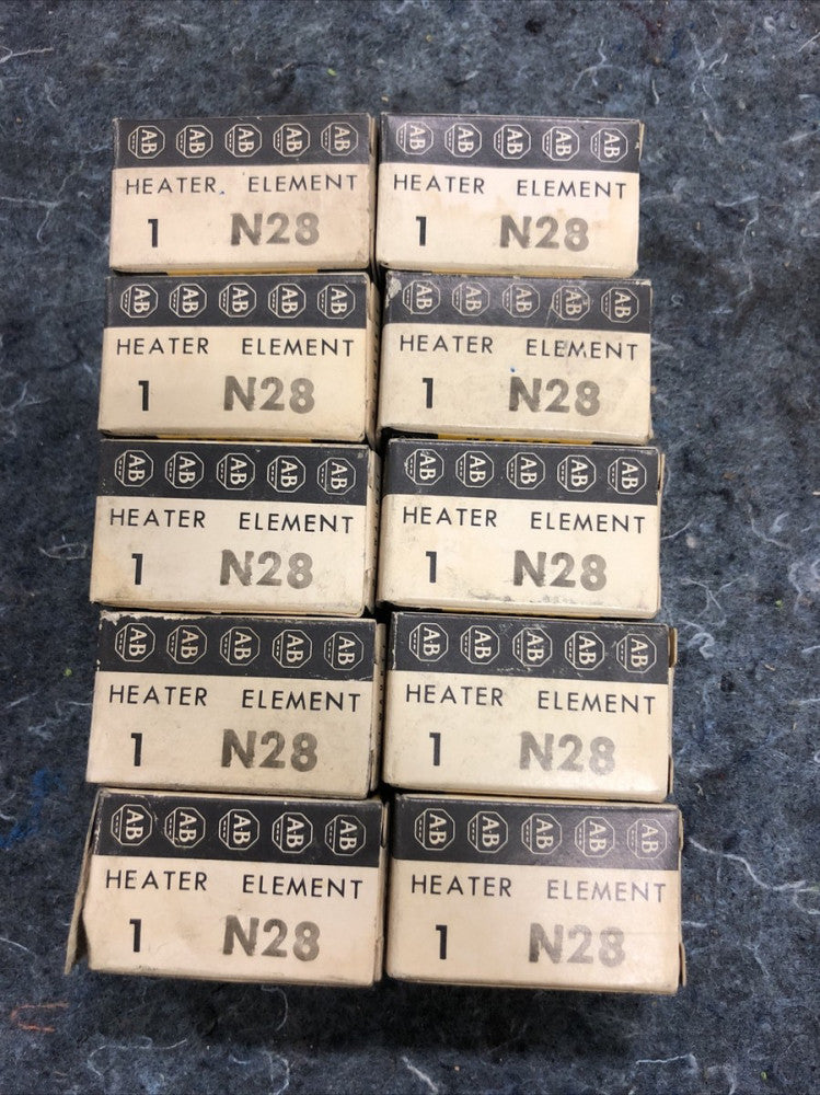 ALLEN BRADLEY,N28,OVERLOAD RELAY HEATER ELEMENT LOT OF 10