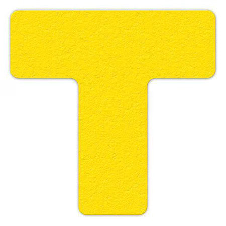 Incom Lm130y Workplace Floor Organization Marker Vinyl Film Yellow, 6" W X 6"