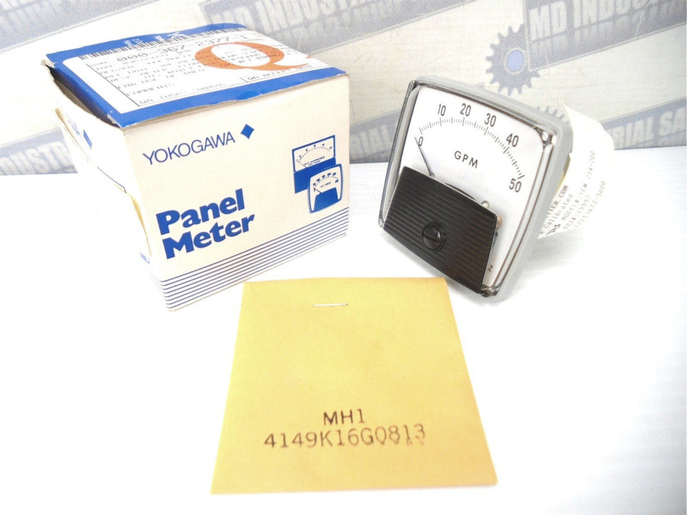 YOKOGAWA YEW 254-200 - GPM 0-50 2.5 in PANEL METER - IN 10-50mADC - (NEW in BOX)