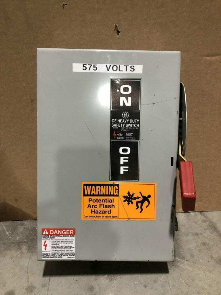 GE TH3361 30A Fusible Safety Disconnect Switch 600VAC 250VDC