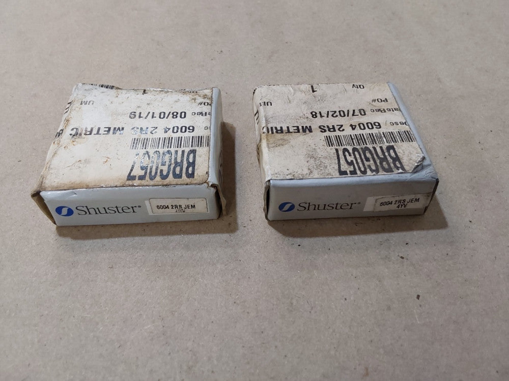 SHUSTER 6004 2RS JEM 4YV Bearings (Lot Of 2)