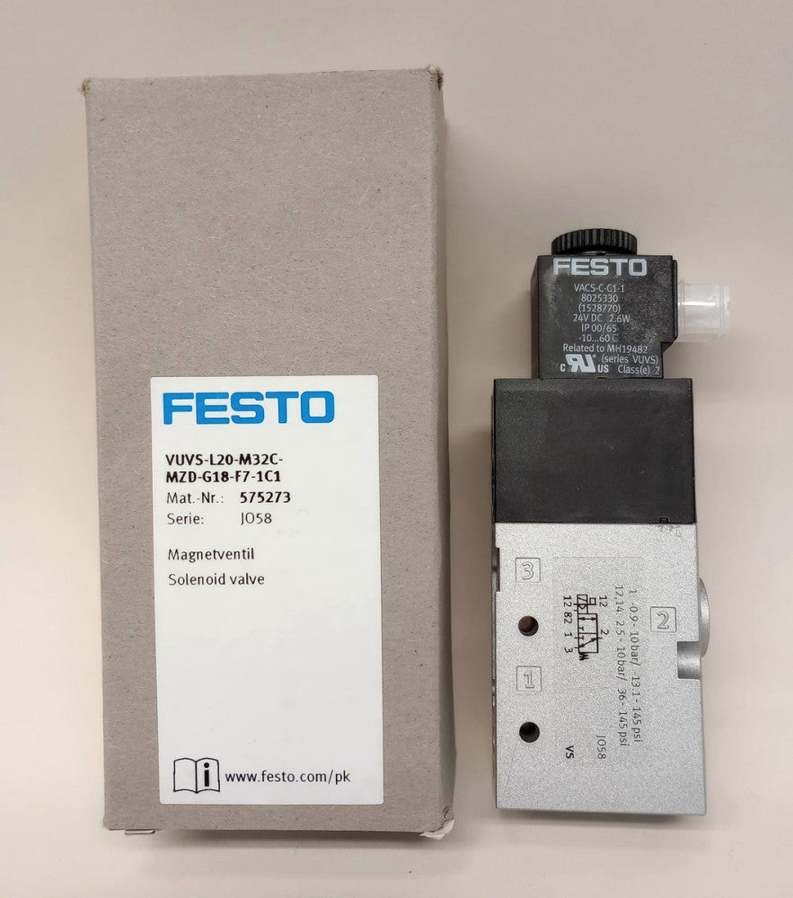 Festo VUVS-L20-M32C-MZD-G18-F7-1C1 Solenoid Valve Magnetventil 575273