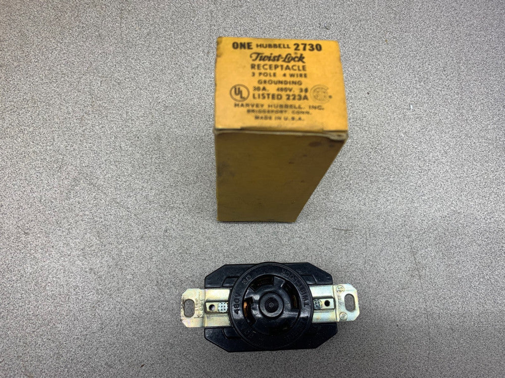 NEW IN BOX HUBBELL TWISTLOCK 2730