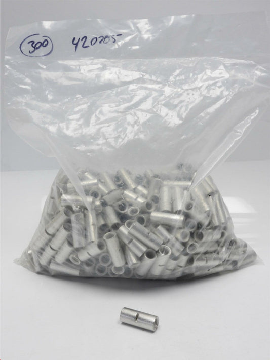 (10pcs) Non-Insulated 1 Gauge Seamless Butt Splice Connectors Wire Terminal USA