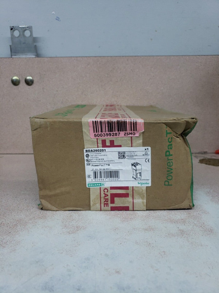 New Old Stock Square D BDA260201 20A 3p Power Pact Circuit Breaker BD20