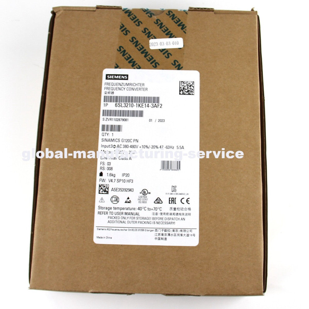 NEW Siemens SINAMICS G120 6SL3210-1KE14-3AF2