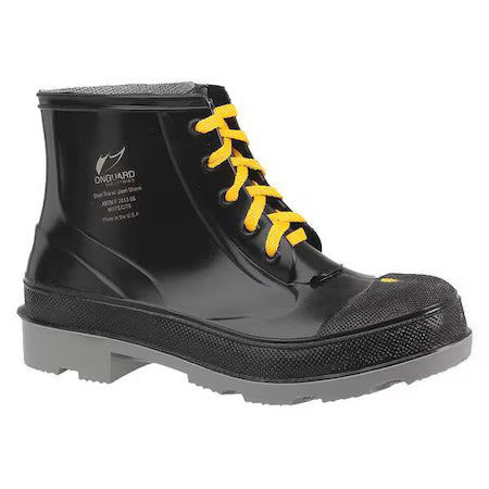Dunlop 8610433 Men's Dunlop Rubber Boot, Steel Toe, 6" Height, Black, 11