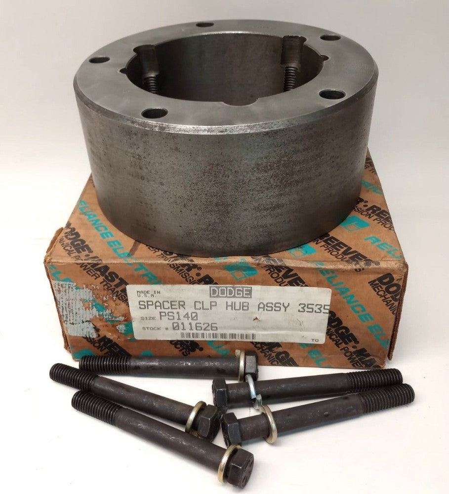 Dodge 011626 Spacer Coupler Hub Assembly 3535 PS140 With Bolts