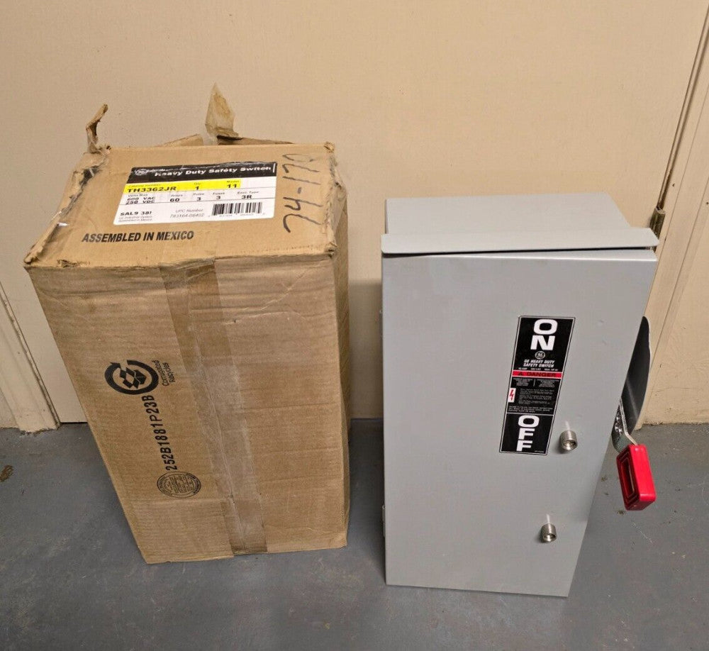 GE HEAVY DUTY SAFETY SWITCH TH3362JR,3P/60A/600V, NEW IN BOX! MAKE OFFER!