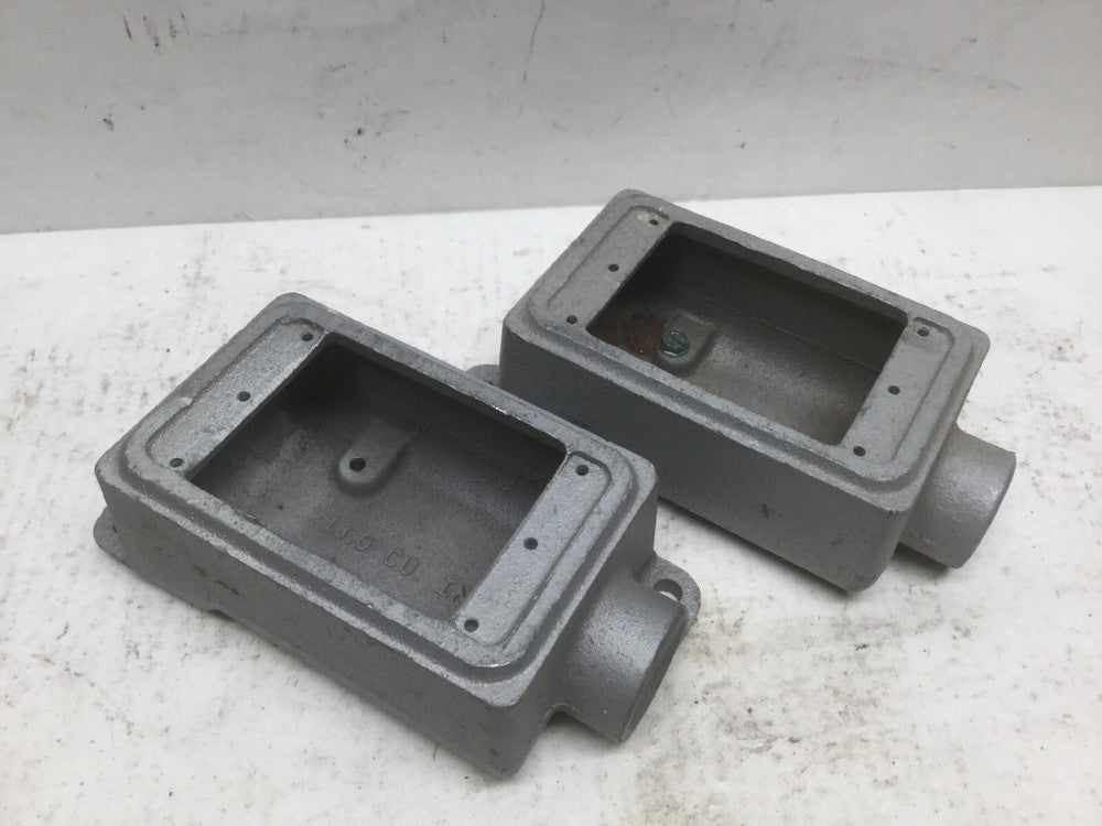 Appleton 3/4” Unilet Type FSE Single Gang Conduit Body (Lot of 2)