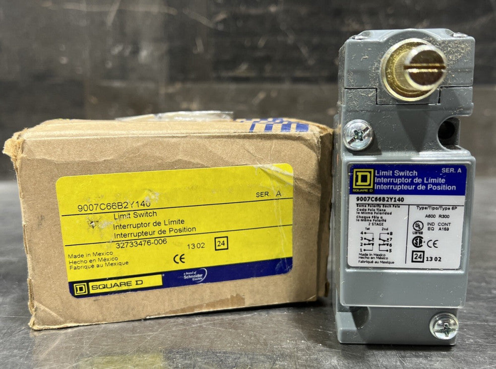 Square D Limit Switch 9007C66B2Y140 Nos Surplus
