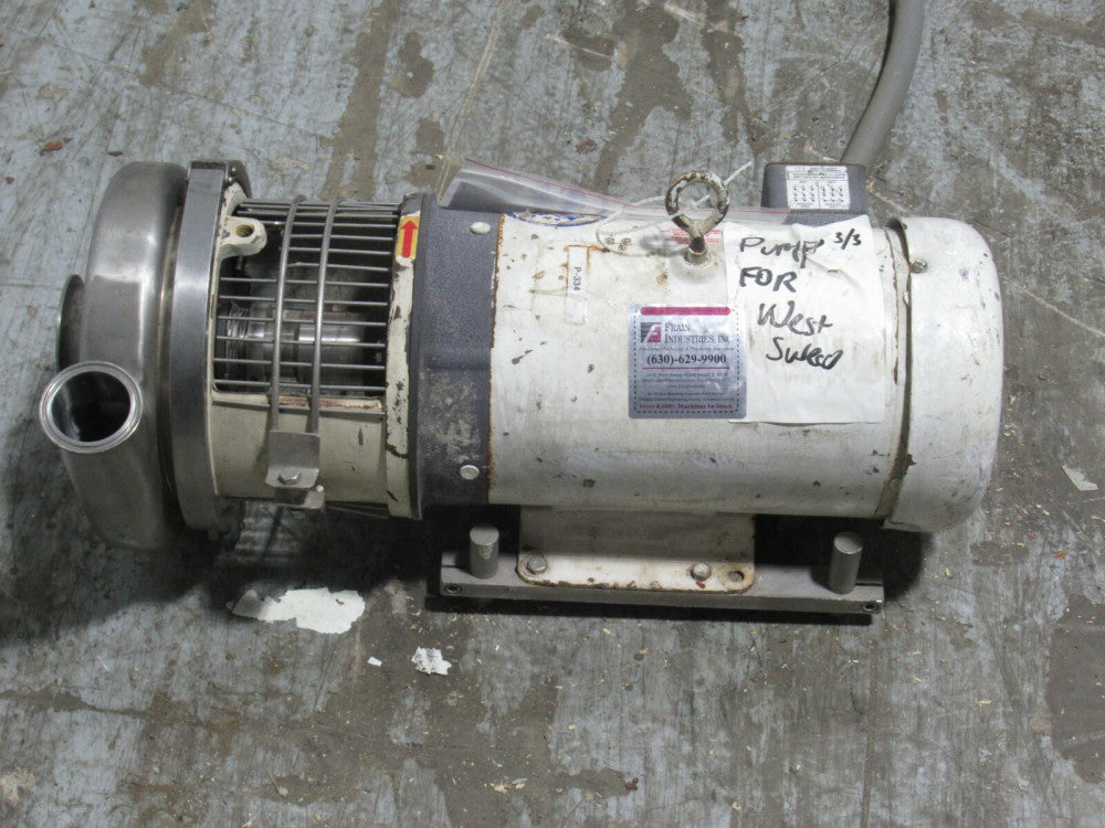 Waukesha Puriti Centrifugal Pump Model C328 With 5HP Motor