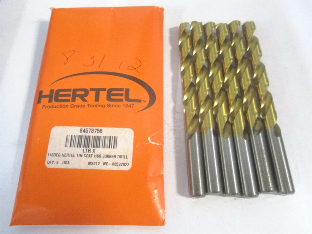 (84578756) X 3-3/4" x 5-1/8" OAL 118° High Speed Steel RH Jobber Drill - Qty 6