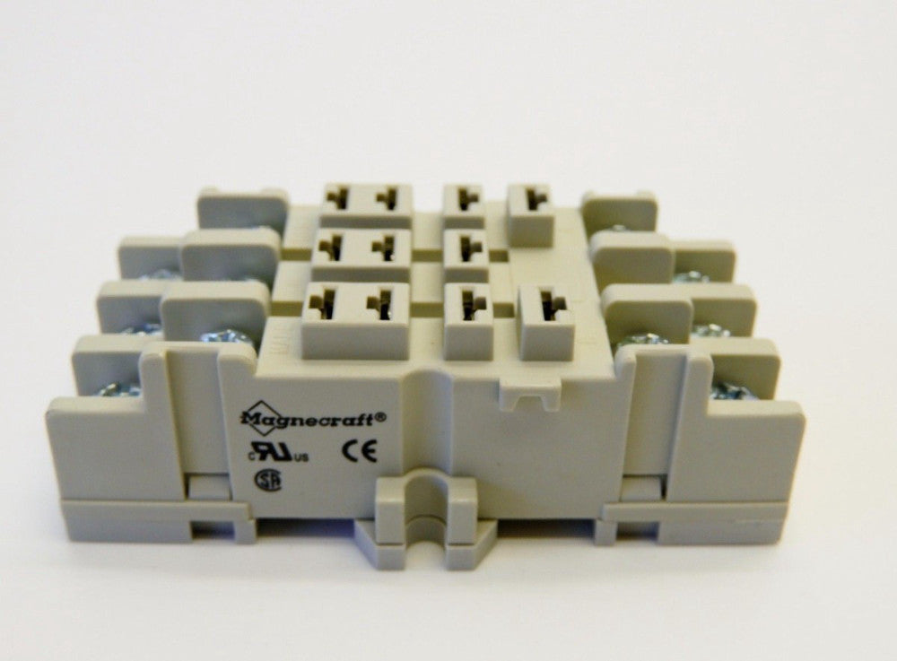 (100 pcs) MAGNECRAFT 70-463-1 Socket, 11 Pin, DIN Rail/Panel, 300V, 15A