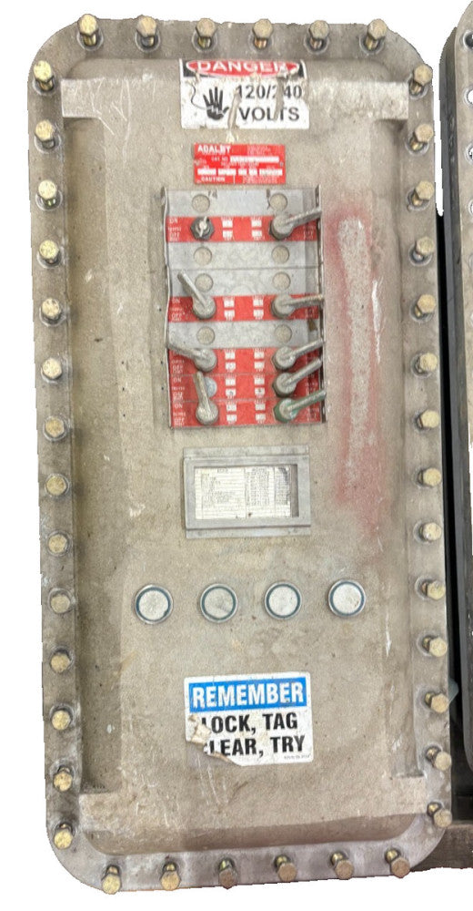 ADALET EXPLOSION-PROOF PANELBOARD XLP18 CIRCUIT, TYPE: PRL1A, WIRE:4, PASE 3