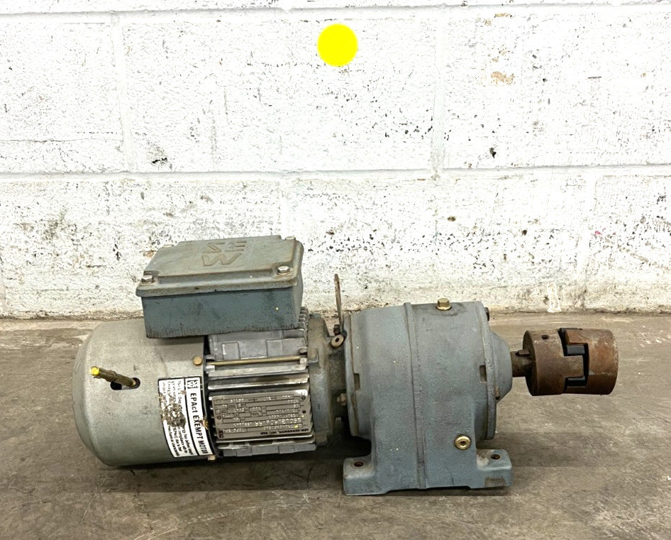 SEW-EURODRIVE MOTOR DFT71D4BM605HR 1/2 HP, GEAR REDUCER R40DT71D4BM605HR