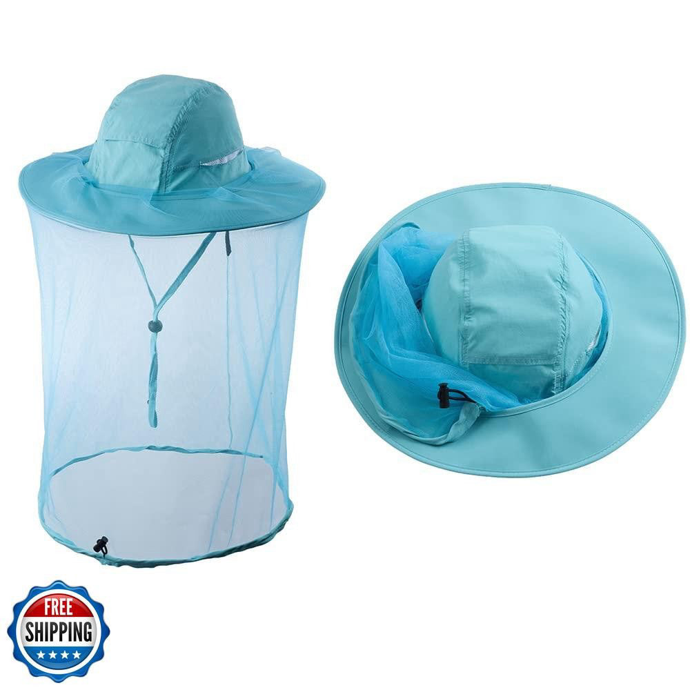 Head net hat Beekeeping Beekeeper bee Veil hat Hunting Netting mesh Hood Cap 