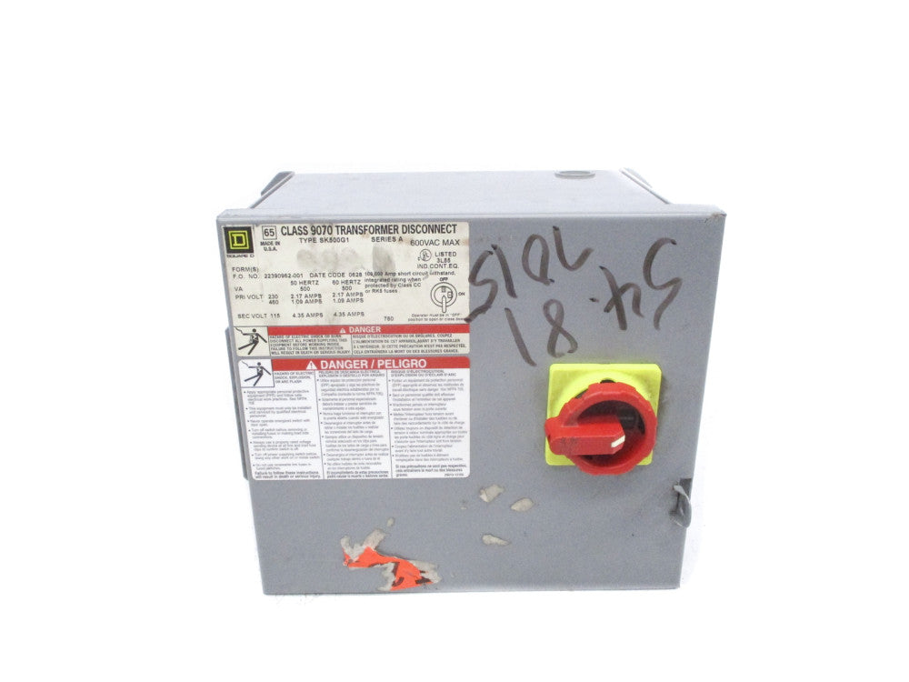 SQUARE D 9070SK500G1 SER. A NSNP