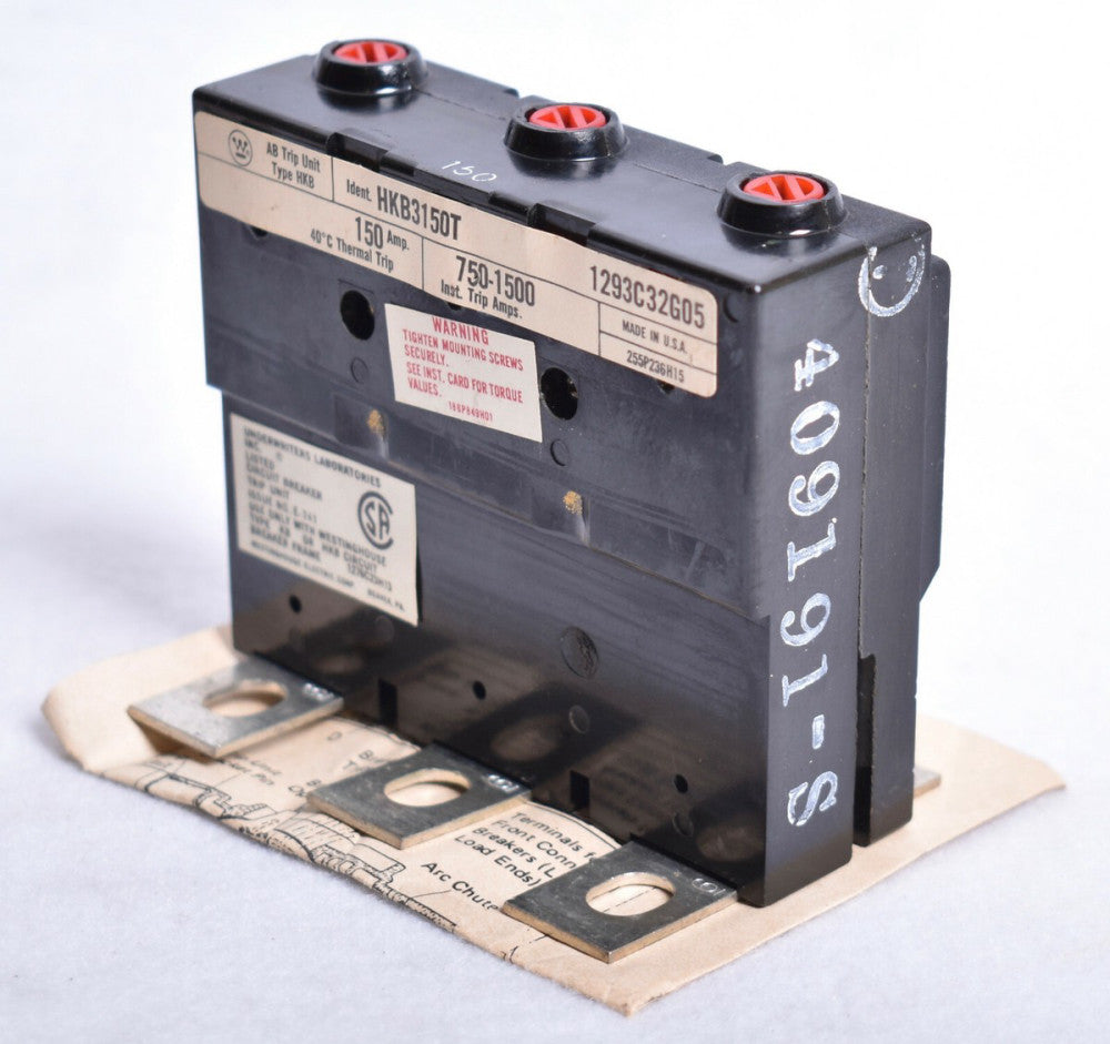 Westinghouse 3 Pole 150A Magnetic Trip Unit 150A  HKB3150T