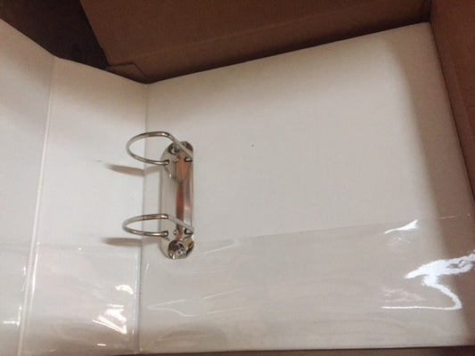 (Case of 6) A4 3″ White 2-Ring Binder, A4W2R3D (NEW)