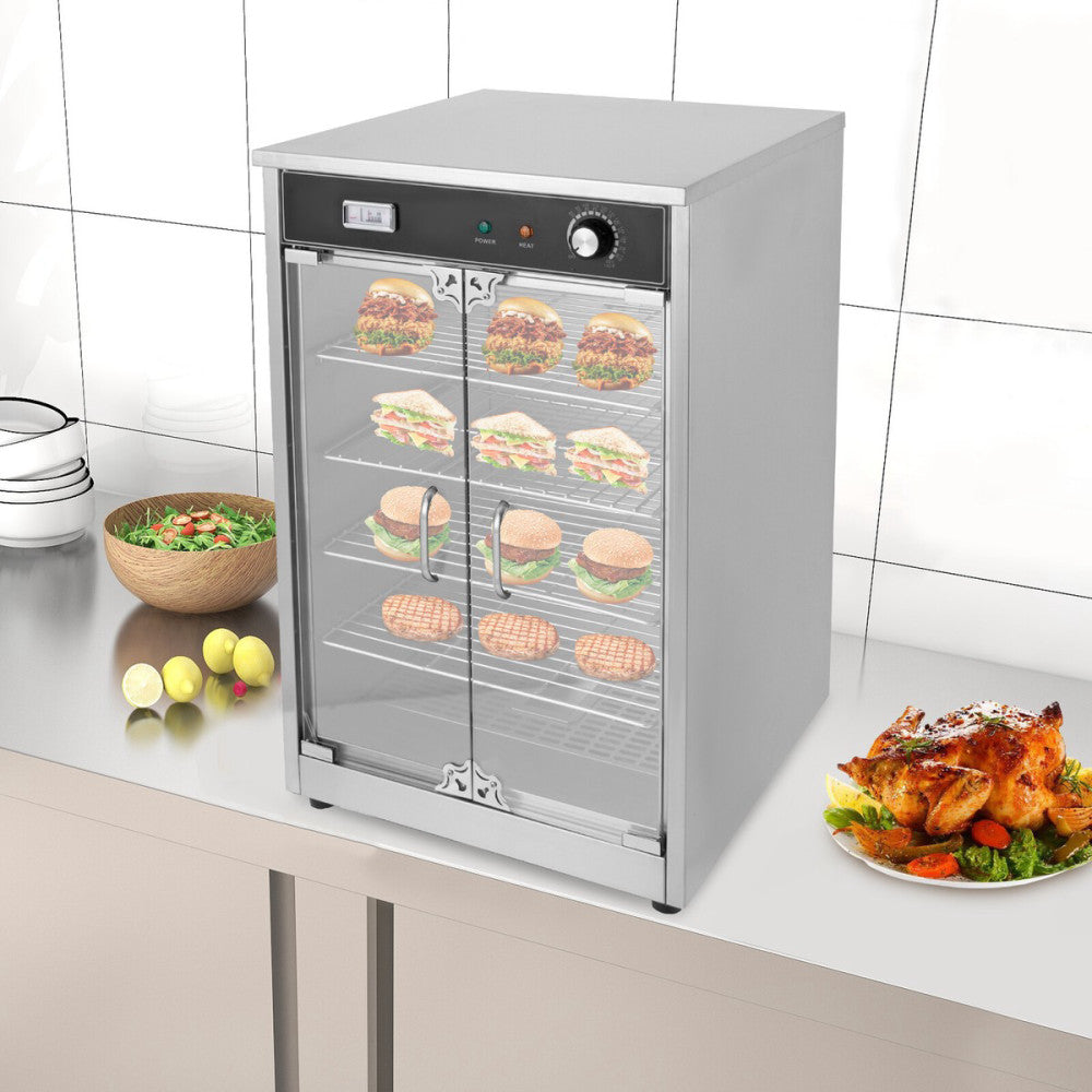 Electric Commercial Hot Box Food Warmer Countertop Heated Holding Cabinet 600W