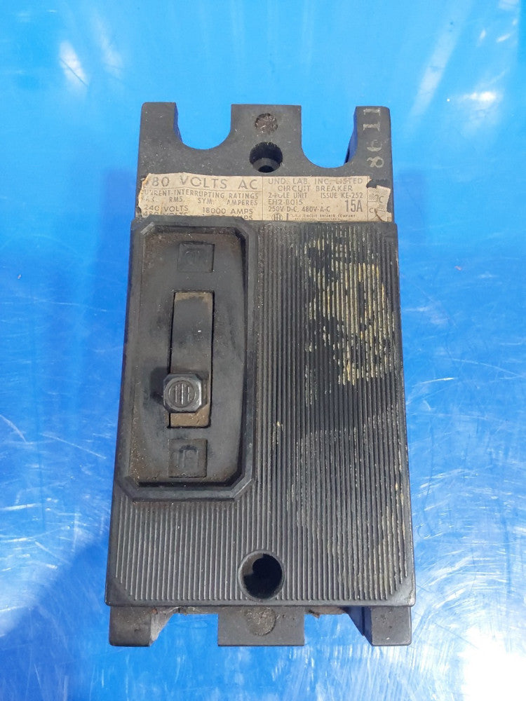 ITE EH2B015 15 Amp 2 Pole Circuit Breaker 480 VAC
