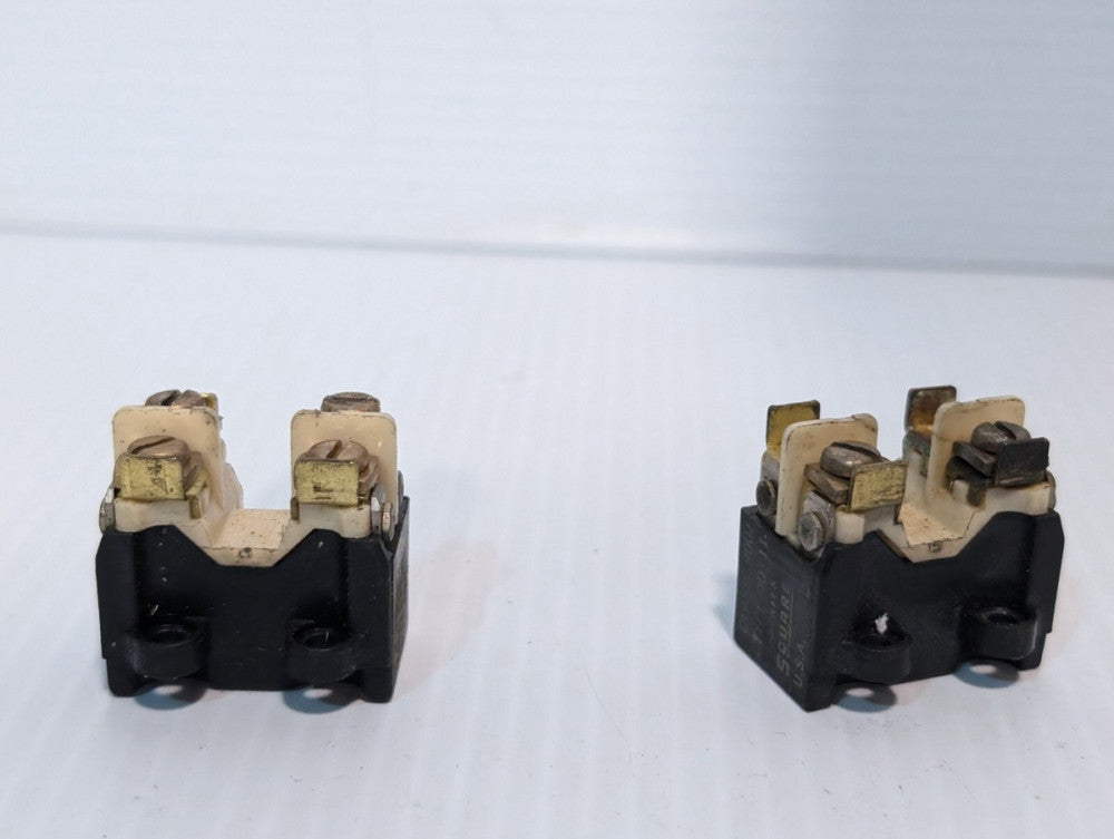 Lot of 2 Square D, Class 9007, DO-11, Fuse holders