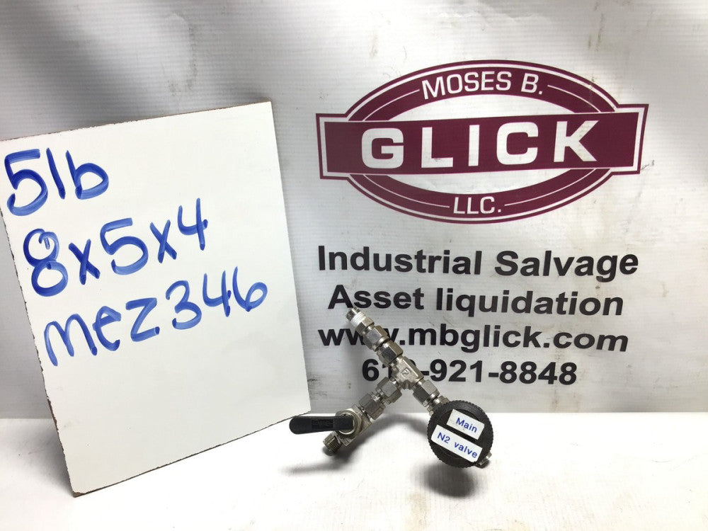 Parker Main N2 Stainless Steel Valve 10VH 6Z(A)-V6LO-SSP/O9SL 6Z(A)-V6LR-SS