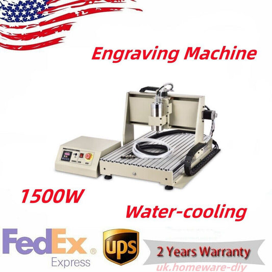 1.5KW 4 Axis VFD CNC 6040 Router Engraver Woodworking Milling Machine USB