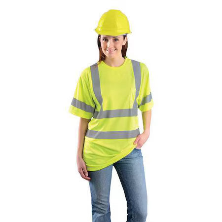 Occunomix Lux-Ssetp3b-Yxl T-Shirt, 3, R, Polyester, Yellow, Xl