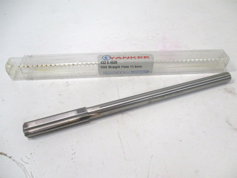 Yankee (433-0.4528) 1-3/4" x 7" OAL HSS 6-Flute Straight Shank Chucking Reamer 