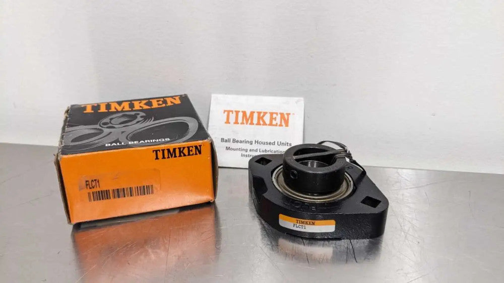 Timken FLCT1 Two-Bolt Flanged Mounted Bearing 1" Eccentric Locking Collar