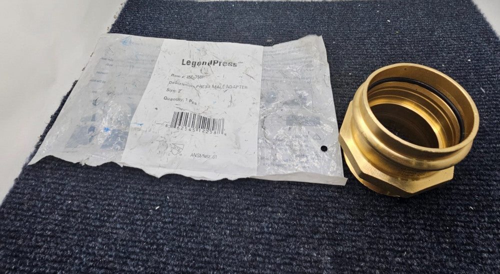 Legend Press 450-758P 2 Inches Press Male Adapter Brass