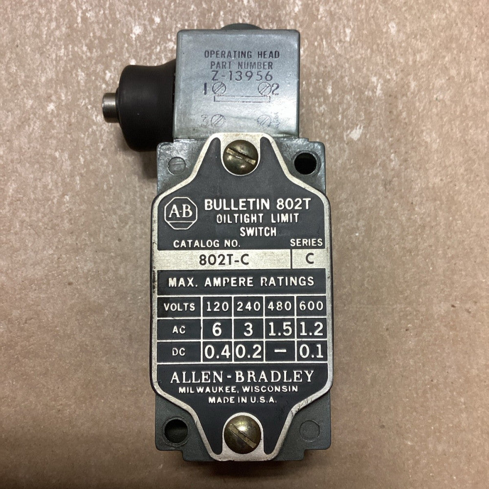 Allen Bradley 802T-C Oiltight Limit Switch F44